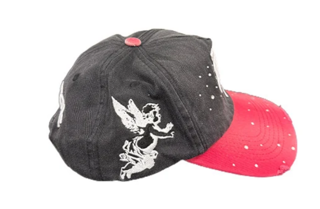 Mixed Emotion SnapBack Rhinestone Black Red