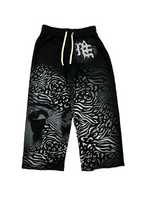 Mixed Emotion Black Stripped Baggy Sweats