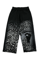 Mixed Emotion Black Stripped Baggy Sweats